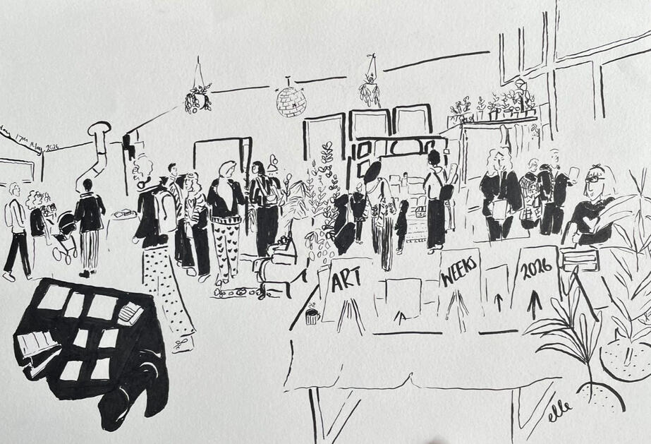 Oxfordshire Art Weeks 2026, live sketch at market